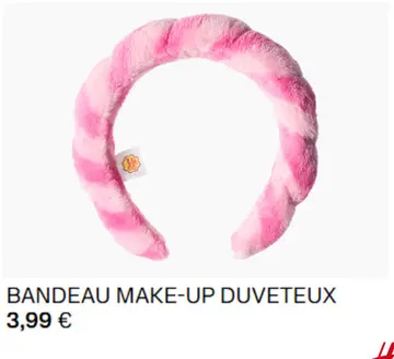 Offre: Bandeau make-up duveteux