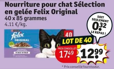 Offre: Nourriture pour chat Sélection en gelée Original