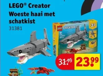 Promotie: Creator Woeste haai met schatkist
