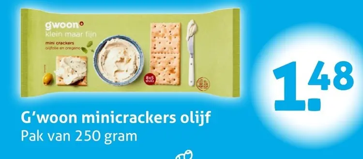 Aanbieding: Minicrackers olijf