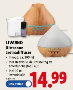 Promotie: Ultrasone aromadiffuser