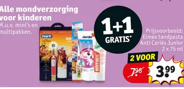 Aanbieding: Elmex tandpasta Anti Cariës Junior