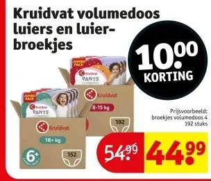 Aanbieding: Kruidvat volumedoos luiers en luier-broekjes