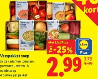Aanbieding: Verspakket soep