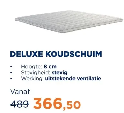 Aanbieding: Deluxe koudschuim