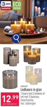 Aanbieding: Ledkaars in glas