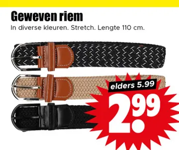 Aanbieding: Geweven riem
