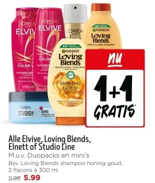 Aanbieding: Alle Elvive, Loving Blends, Elnett of Studio Line