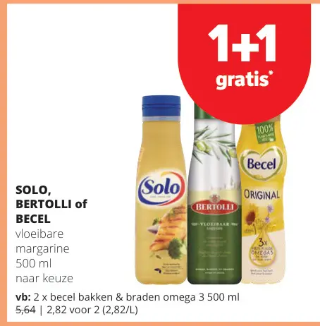 Promotie: Solo, Bertolli of Becel vloeibare margarine