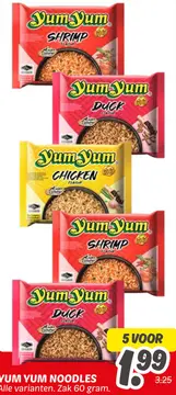 Aanbieding: Yum yum noodles