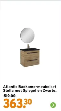 Aanbieding: Atlantic Badkamermeubelset Stella met Spiegel