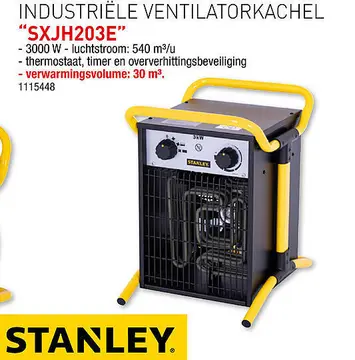 Aanbieding: Industriële ventilatorkachel "sxjh203e"