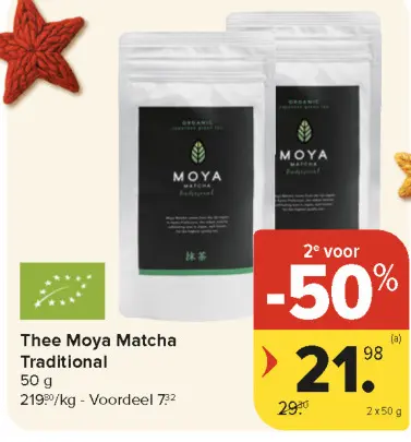 Promotie: Thee Moya Matcha Traditional