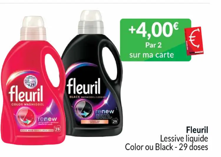 Offre: Lessive liquide Color ou Black