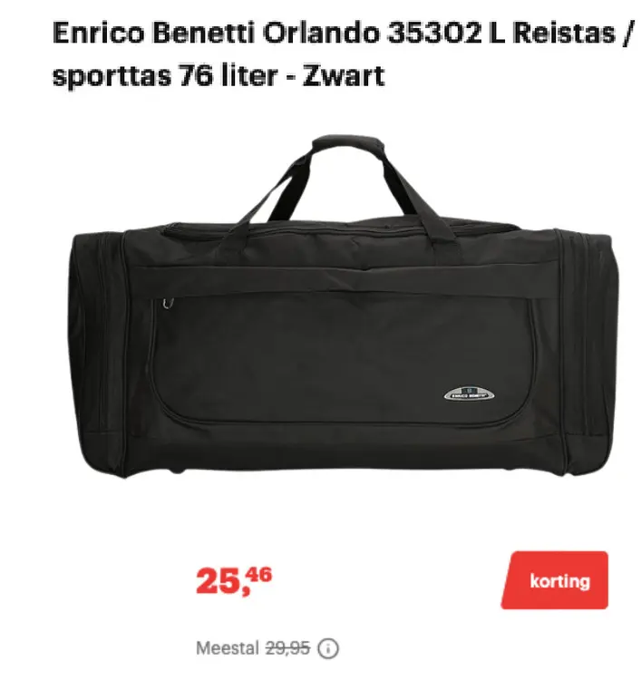 Promotie: Orlando 35302 L Reistas / sporttas 76 liter -