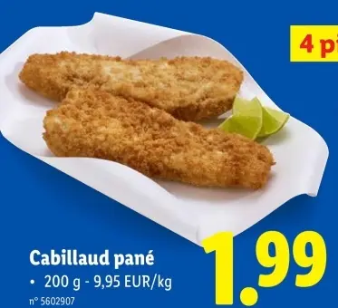 Offre: Cabillaud pané