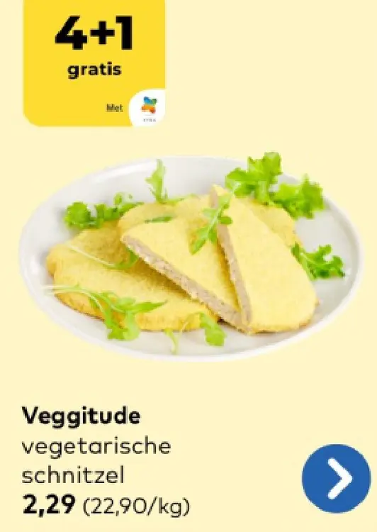 Promotie: Veggitude vegetarische schnitzel