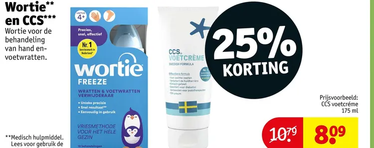 Aanbieding: Wortie Freeze & CCS