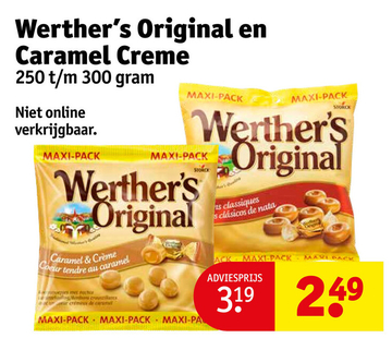 Aanbieding: Werther's Original en Caramel Creme
