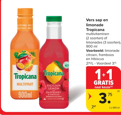 Promotie: Vers sap en limonade