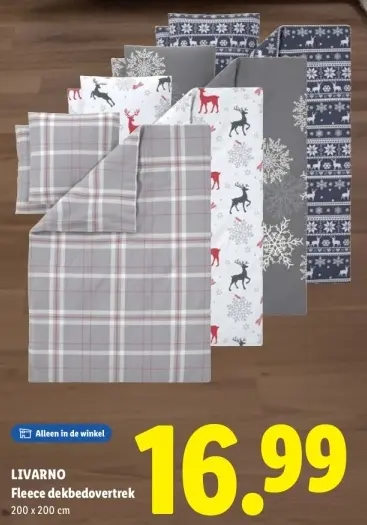 Aanbieding: Fleece dekbedovertrek