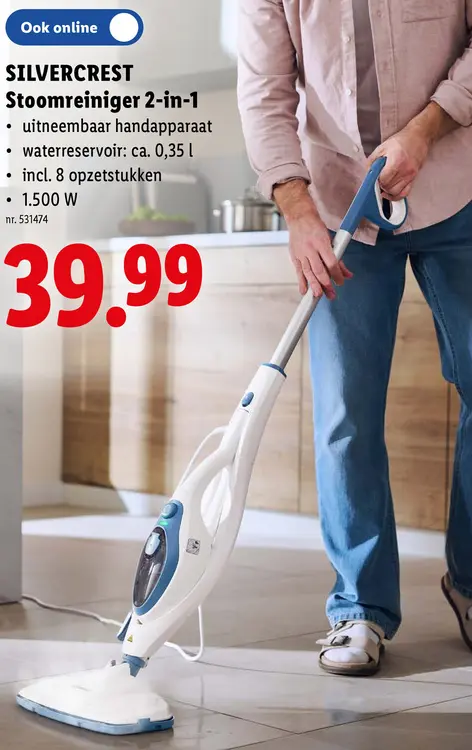 Promotie: Stoomreiniger 2-in-1