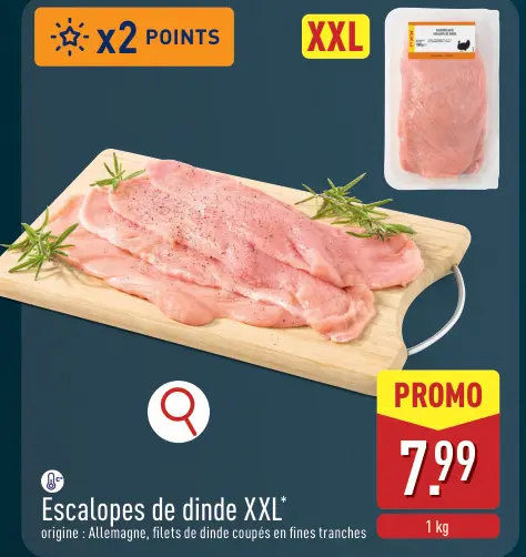 Offre: Escalopes de dinde XXL