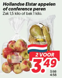Hollandse Elstar appelen of conference peren