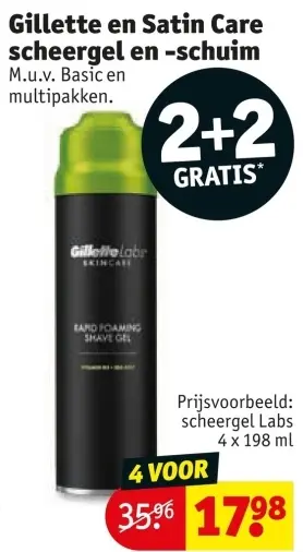 Aanbieding: scheergel en -schuim