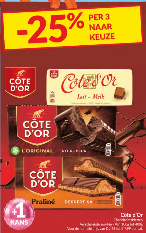 Promotie: Chocoladetabletten