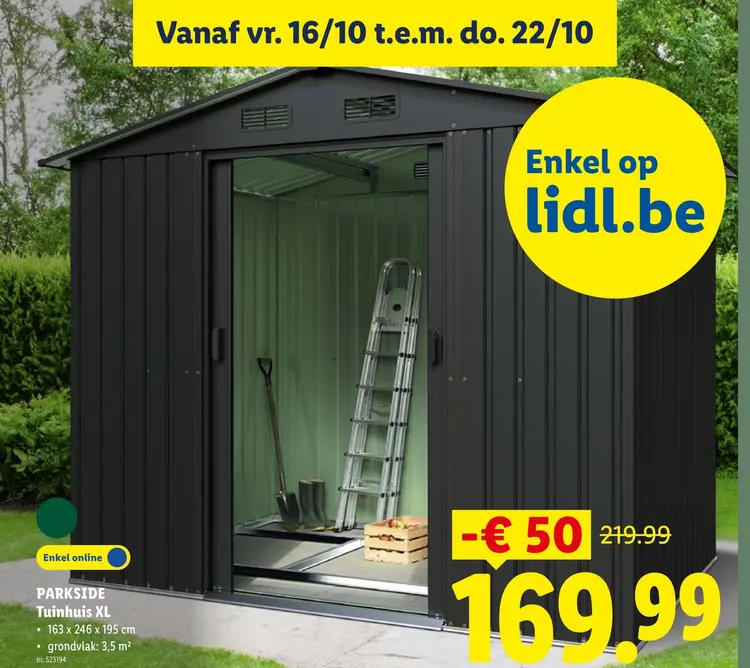 Promotie: Tuinhuis XL
