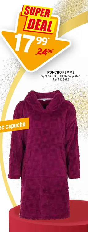 Offre: Poncho femme