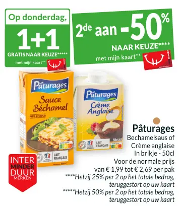 Promotie: Bechamelsaus of Crème anglaise