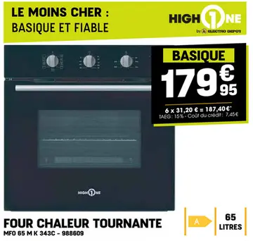 Offre: FOUR CHALEUR TOURNANTE