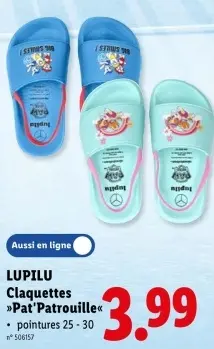 Offre: Claquettes "Pat'Patrouille"