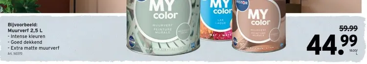 Promotie: Muurverf 2,5L