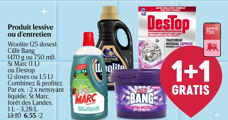Offre: Produit lessive ou d'entretien