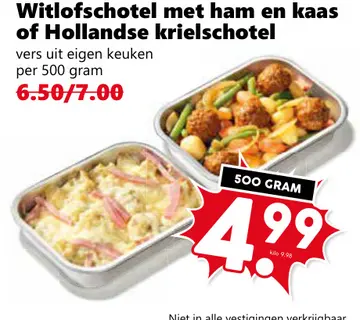 Aanbieding: Witlofschotel met ham en kaas of Hollandse kr