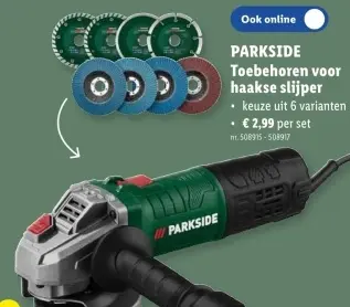 Promotie: Toebehoren voor haakse slijper
