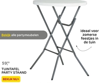 Aanbieding: TUINTAFEL PARTY STAAND