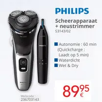 Promotie: Scheerapparaat + neustrimmer