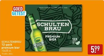 Aanbieding: 12-pack premium bier 