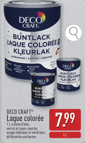 Offre: DECO CRAFT® Laque colorée