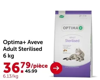 Offre: Optima+ Aveve Adult Sterilised