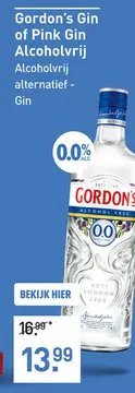 Aanbieding: Gordon's Gin of Pink Gin Alcoholvrij