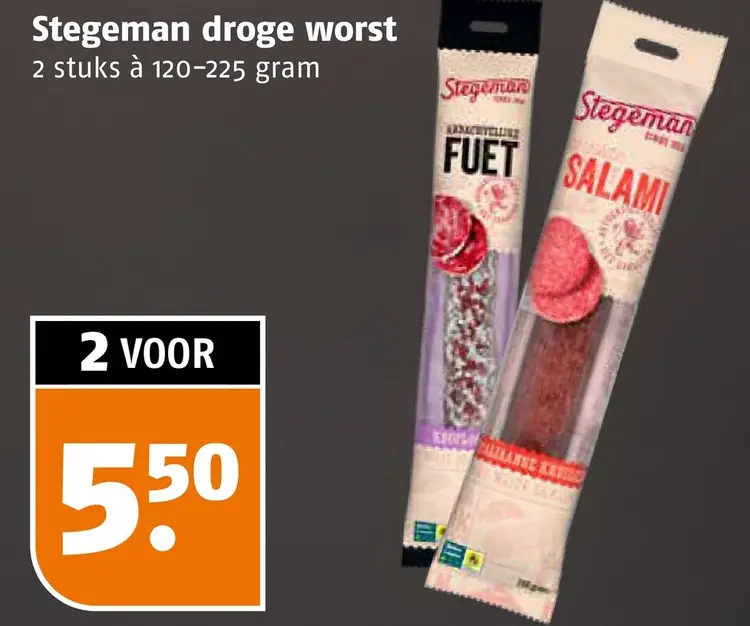 Aanbieding: Droge worst