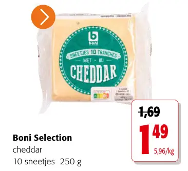 Promotie: cheddar