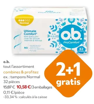 Offre: tampons Normal