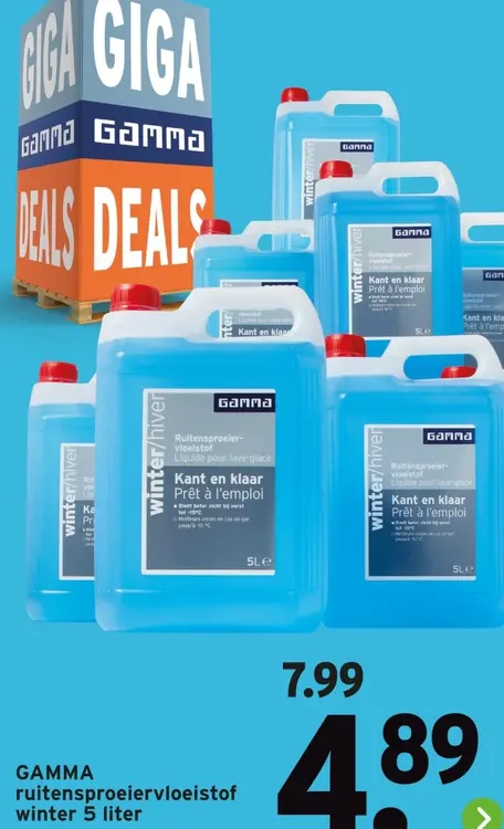 Aanbieding: ruitensproeiervloeistof
