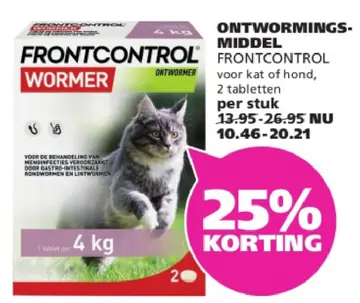 Aanbieding: Ontwormingsmiddel Frontcontrol